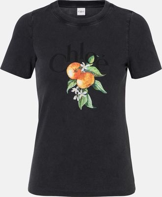 Chlo&eacute; Chlo&eacute; Printed cotton T-shirt