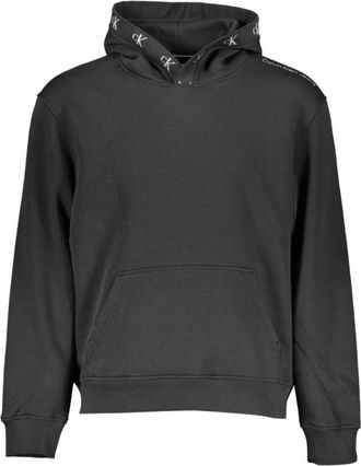 Calvin Klein Zwarte Katoenen Heren Hoodie Sweater - Heren - Hoodies - Zwart - 2XL - Katoen - Hoodies & sweatvesten