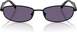 Prada Sunglasses Prd51 S 7 Ab70 W Matte Black/Blackberry Women