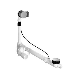 Duravit Grifo Para Desag&uuml;e / Rebosadero Quadroval Con Ba&ntilde;eras Cromadas