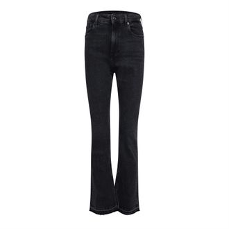 Replay Womens Regular-Fit Jeans in Grey Cotton - Size 26W/30L