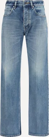 Balenciaga Jeans a gamba dritta in denim Woman 26