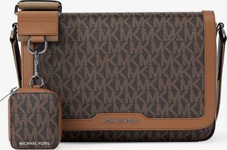 Michael Kors Hudson Mini Signature Logo Crossbody Bag With Airpod Case for Apple Airpods Pro