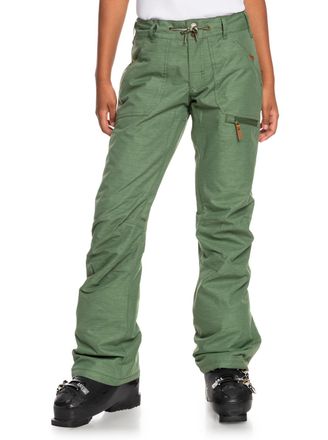 Roxy Snowboardhose ROXY Nadia, Damen, Gr. M, US-Gr&ouml;ssen, gr&uuml;n, 100% Recyceltes Polyester, Hosen Snowboardhose