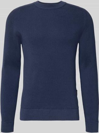 Casual Friday Casual Friday Slim Fit Pullover in Strick-Optik Modell Nordin in Marine, Gr&ouml;&szlig;e XXXL