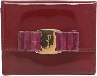 Ferragamo Pre-owned Fabric Wallet - Dames - Vintage Accessoires - Rood - ONE Size - Vintage