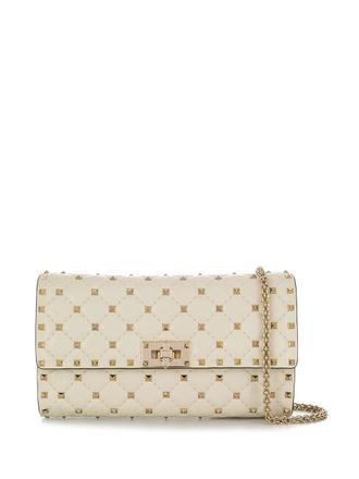 Valentino Garavani Borsa a tracolla Rockstud - Bianco