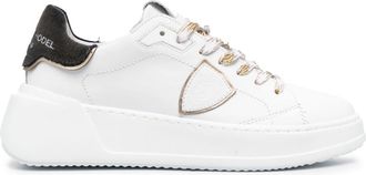Philippe Model Tres Temple low-top sneakers - women - Leather - 36 - White
