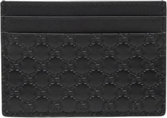 Gucci Pre-owned Wallets, female, Black, Size: ONE SIZE Pre-owned Card Holder