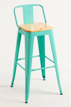 Regalos Miguel Pack 6 Taburetes color verde menta en acero reforzado