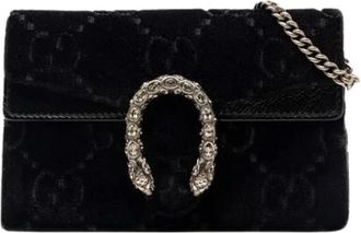 Gucci Pre-owned Cross Body Bags, female, Black, Size: ONE SIZE Pre-owned Mini Dionysus Crossbody Bag