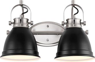 Jonathan Y Designs Jonathan Y Phineas 16In 2-Light Farmhouse Bohemian Iron Led Vanity