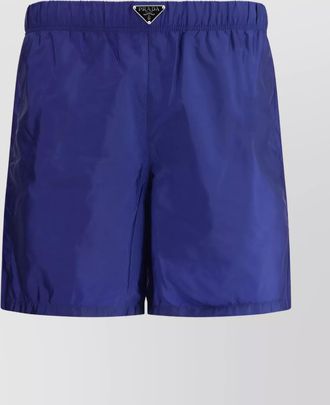 Prada swimshorts with adjustable waistband and quick-dry fabric