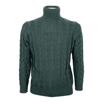 Cashmere Company Coltrui - Heren - Coltruien - Groen - 4XL - Wol - Truien & Vesten