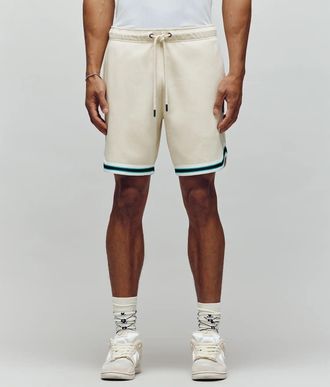 Psycho Bunny Mens Basil Taped Short 031 WHITE CAP GRAY / XL