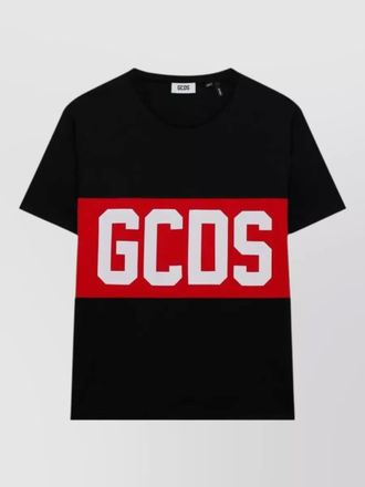 GCDS band logo crew neck short sleeve t-shirt
