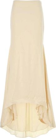 ARMARIUM Rima Skirt - Dames - Maxi Rokken - Geel - M - Satijn - Rokken