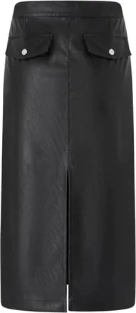 Pinko Pinko, Rokken, Dames, Zwart, 2Xl, Midi Rok