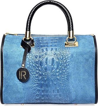 Isabella Rhea Blauw Rundleer Tas