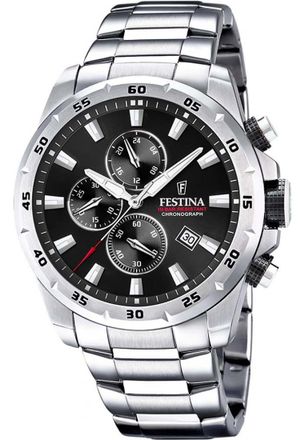 Festina F20463-4 Mens Timeless Chronograph Watch - Silver - One Size