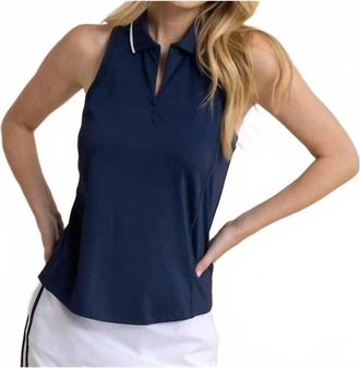 Southern Tide Kristy Performance Tank In Dress Blue