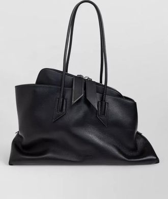 The Attico medium leather top handle tote bag