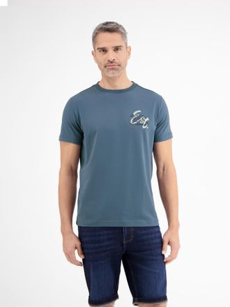 Lerros T-Shirt LERROS Herren T-Shirt in weicher Jerseyqualit&auml;t, Herren, Gr. 3XL, blau (crispy blau), 100% Baumwolle, Rundhals, Shirts T-Shirt