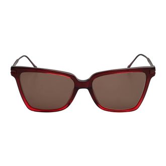 Ferragamo Rectangle Sunglasses - female - Ferragamo - Sunglasses - Red - ONE SIZE - Accessories
