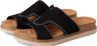 Clarks Arwell Walk Womens Sandals Black Nubuck : 8.5 B - Medium, Leather/Rubber