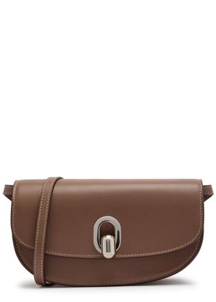 Savette Tondo Leather Shoulder bag - Taupe - One Size