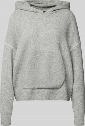 Calvin Klein Underwear Oversized Hoodie in Strick-Optik Modell Plush in Hellgrau, Größe XL