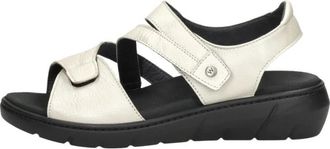 Wolky Ikaria Sandal - Dames - Sandalen - Beige - 39 EU - Wol - Schoenen