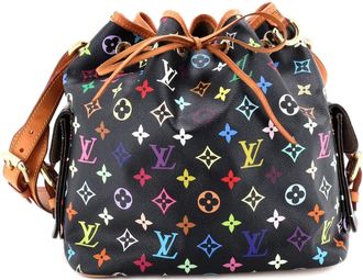 Louis Vuitton Petit Noe Handbag Monogram Multicolor bucket bag - Zwart