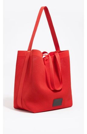 Bimba & Lola Large Flyknit Shopper Bag in Tomato at Nordstrom