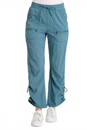 Xcvi Trotter Textured Side Cinch Pant In Dark Night