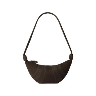 Christophe Lemaire Medium Croissant Bag In Alpaca Nubuck