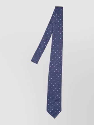 Cesare Attolini slim tie standard length polka dot loop