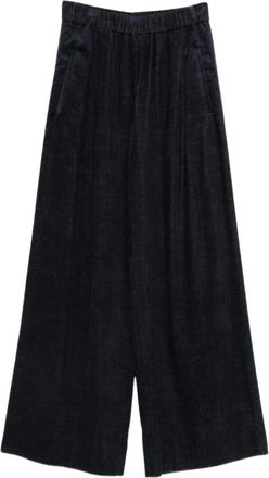 Via Masini 80 Wijde broek - Dames - Wijde Broeken - Blauw - S - Broeken