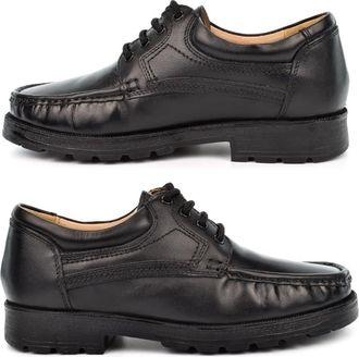 Generic Mens Real Leather Shoes Boys School Shoes Size 6 Boys Shoe Size 11 Leather Shoe Lace Up Fastening Work Comfort Sizes 6-12 Black 11 UK