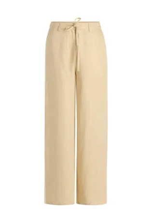 Yest Womens Miriam Stripe Pants In Cream/off White