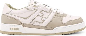 Fendi Leather Sneakers With Ff Lateral Logo-Uomo