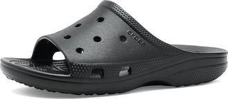 Crocs Classic Saturday Slides Womens Slide Shoes Black 1 : 10 M, Synthetic