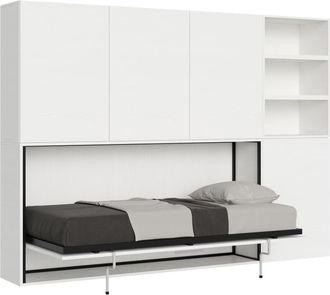 Itamoby Cama individual kando composici&oacute;n f fresno blanco con colch&oacute;n