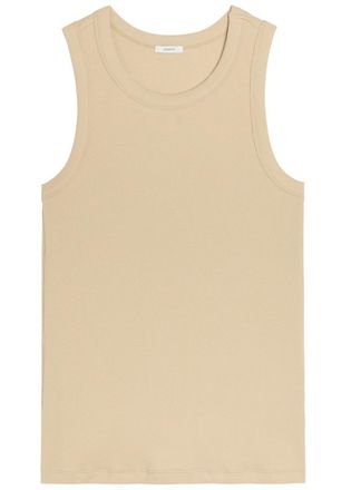 Joseph Yeux Ribbed Stretch-cotton Tank - Beige - S (UK8-10 / S)