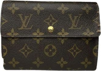 Louis Vuitton Pre-owned Wallets, female, Brown, Size: ONE SIZE Pre-owned Vintage Leather Wallet