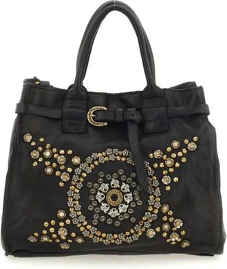 Campomaggi Dames, Tassen, Zwart, Maat: ONE Size Leer