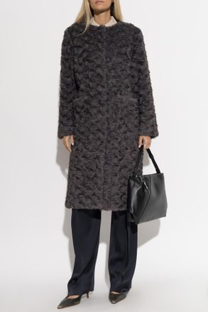 Munthe Vaina Coat With Pockets, Womens, Grey