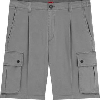 HUGO BOSS Bermuda Cargo - Heren - Korte Broeken - Grijs - 2XL - Katoen - Korte Broeken