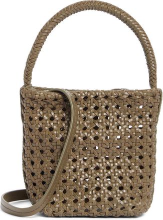 Madewell The Handwoven Cane Mini Bag in Pressed Sage at Nordstrom Rack