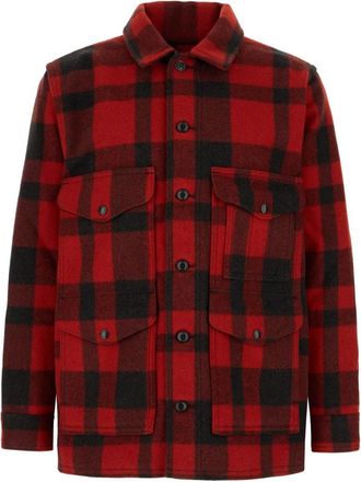 Filson Mackinaw Wool Cruiser Jacket - Heren - Zomerjassen - Rood - M - Wol - Jassen